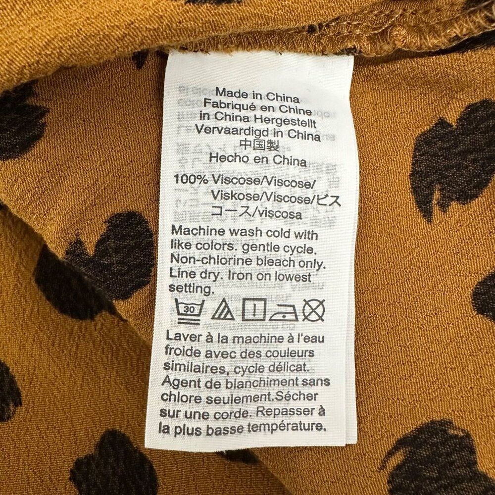 Madewell Mustard Yellow Polka Dot Wrap Blouse - Picture 11 of 11